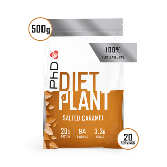 Proteina Vegana PhD Diet Plant Protein 500g Salted Caramel