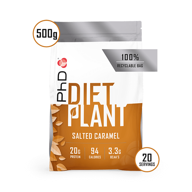 Proteina Vegana PhD Diet Plant Protein 500g Salted Caramel