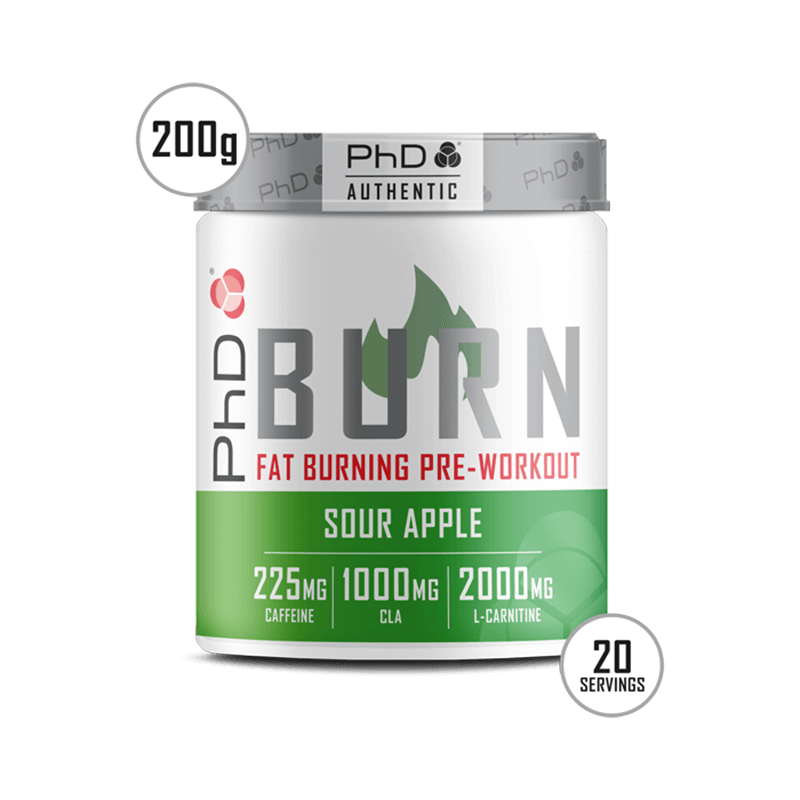 Pre-Workout Termogenic PhD BURN 200g Green Apple