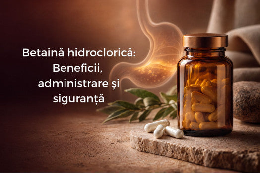 Betaină hidroclorică: beneficii, administrare și siguranță