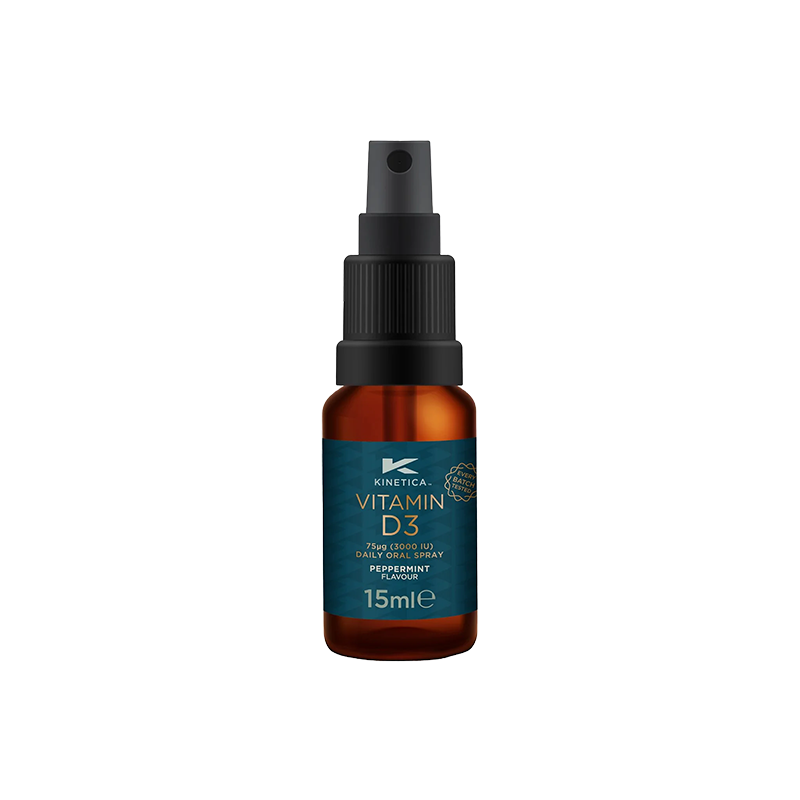 Kinetica Vitamina D3 3000 UI - Spray Oral cu Aromă de Mentă 15ml