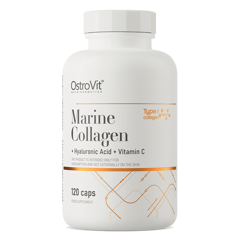 OstroVit Colagen Marin cu Acid Hialuronic și Vitamina C 120 capsule