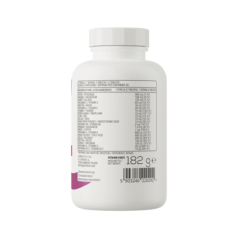 Complex Multivitamine OstroVit Vit&Min Forte 120 tab
