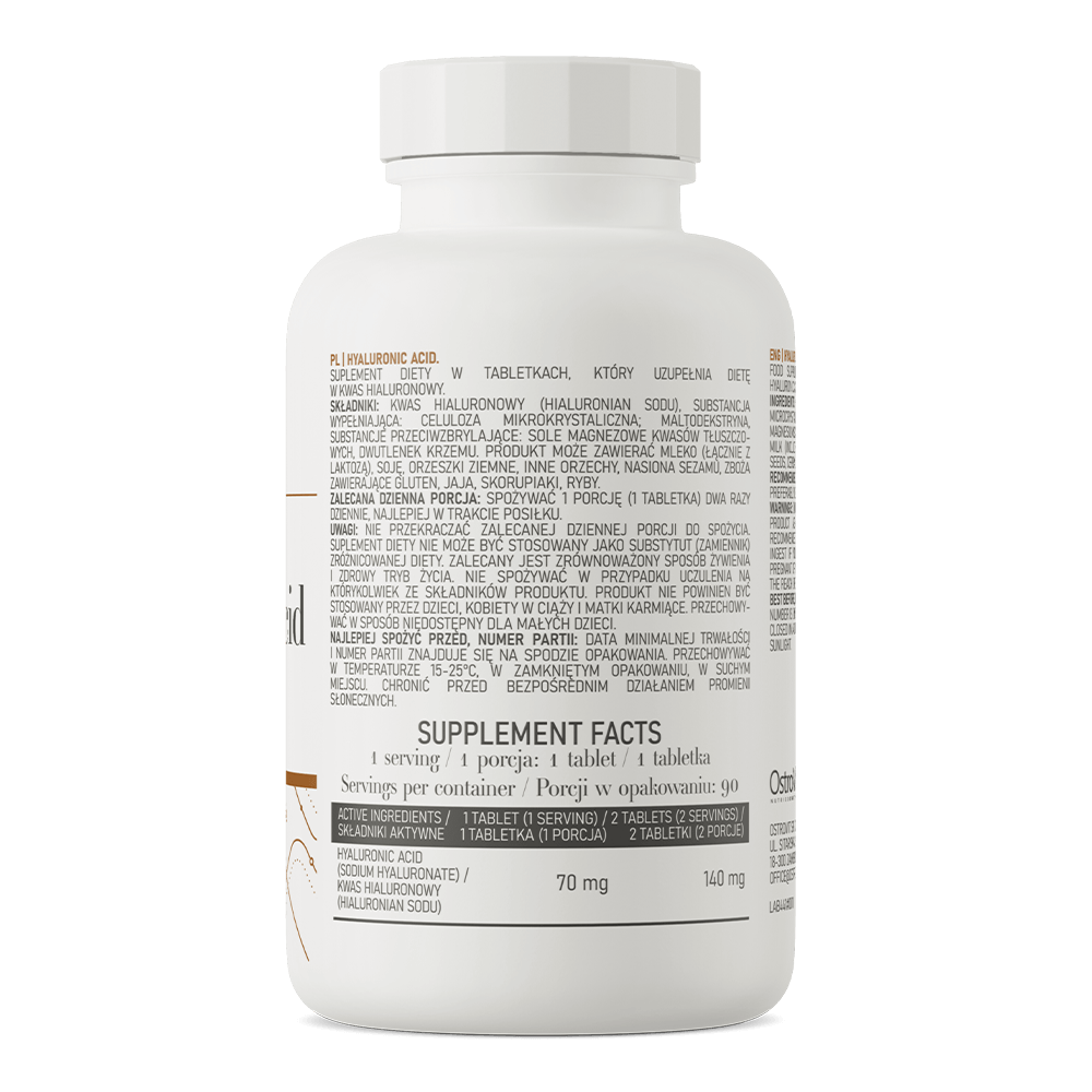Acid Hialuronic OstroVit Hyaluronic Acid 90 tabs