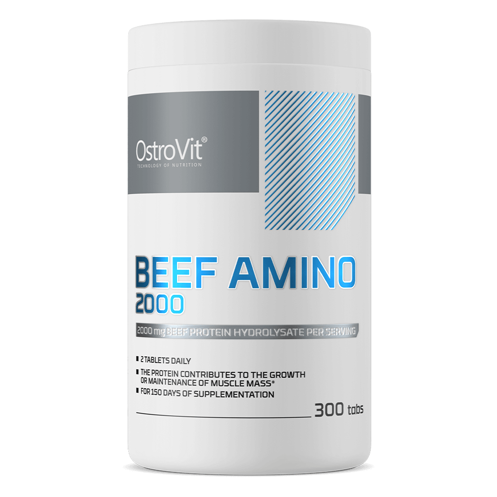 Aminoacizi OstroVit Beef Amino 2000 mg 300 tablete