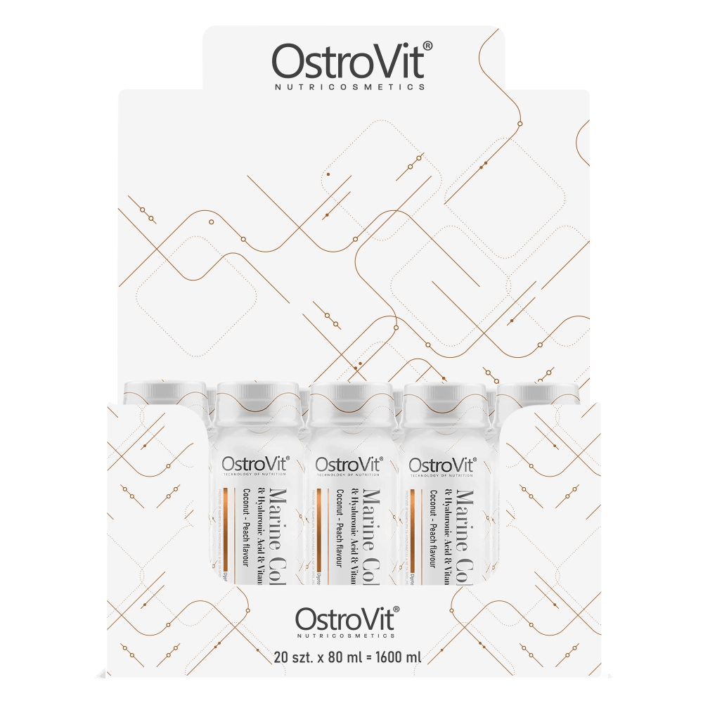 Cutie 20 Shoturi OstroVit Colagen Marin Lichid Shot 80ml