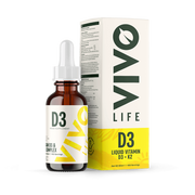 Vivo Vitamina D3 + K2 Lichidă 2000UI 50ml