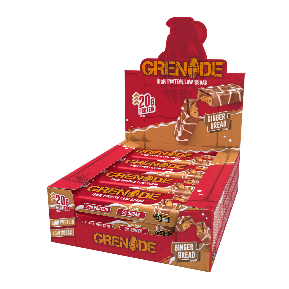 Cutie 12 Batoane Proteice Grenade Protein Bar 60g