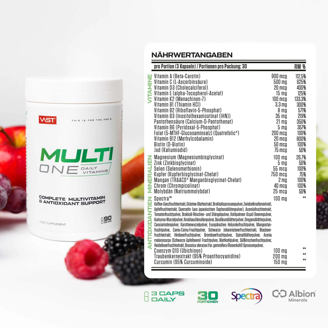 Complex Multivitamine si Antioxidanti VAST Multi One 90 capsule