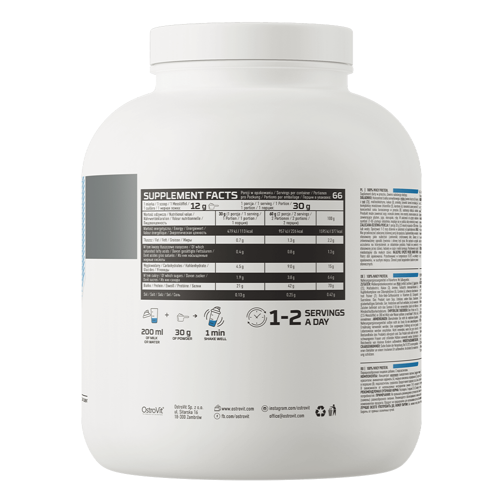 Proteină din Zer OstroVit 100% Whey Protein 2kg