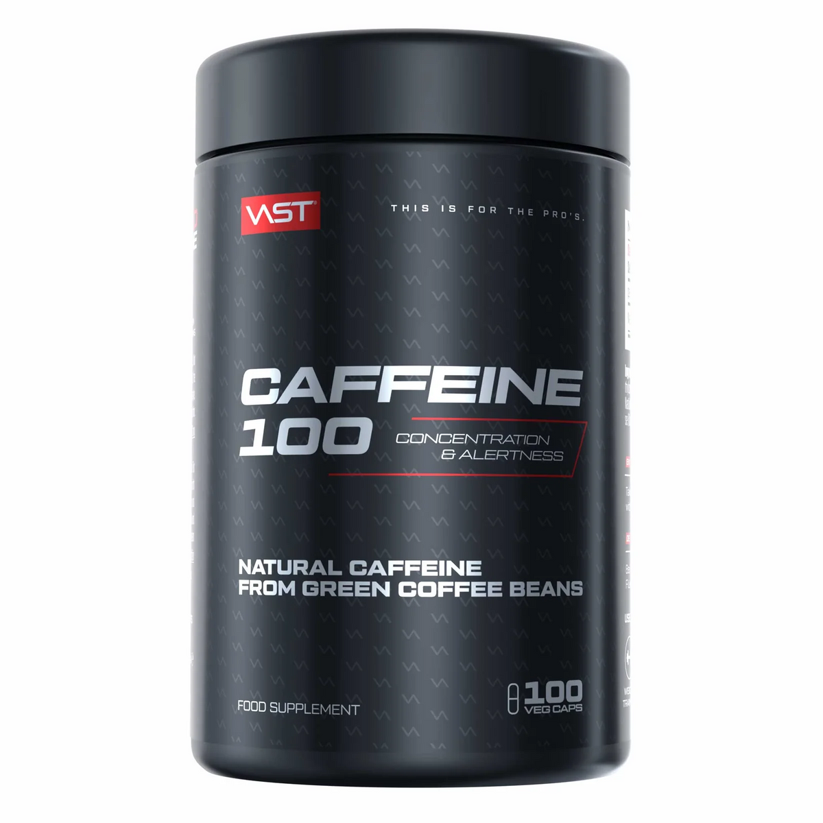 Cafeină VAST Caffeine 100 - 100 capsule