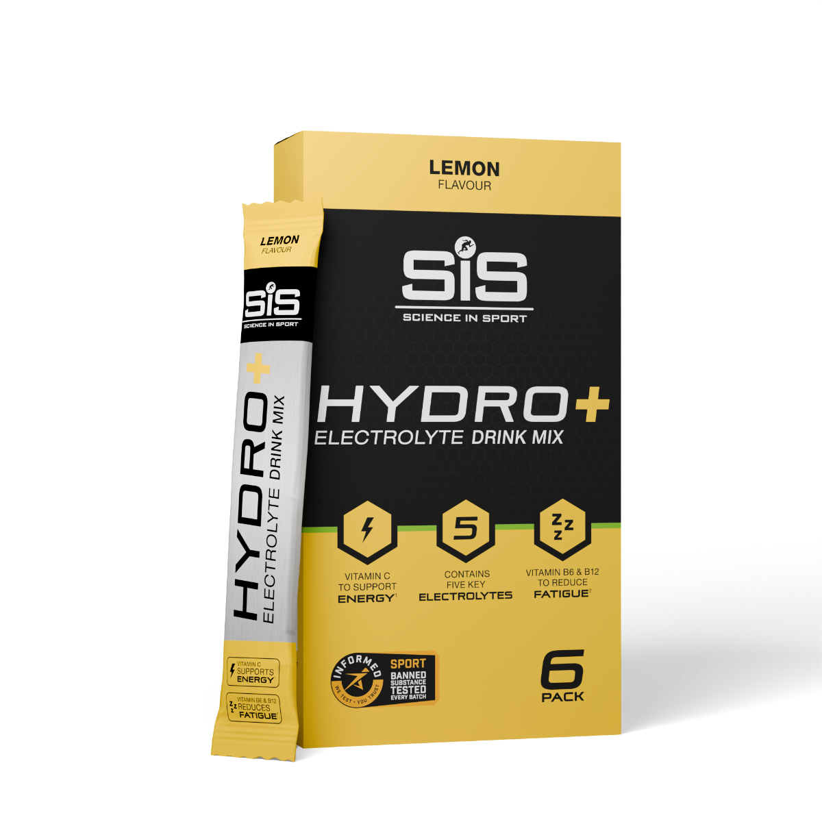 SiS HYDRO+ 6 Pack - plicuri de hidratare cu electroliți