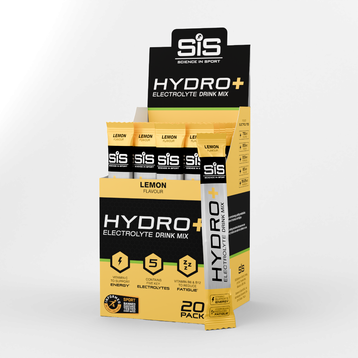 SiS HYDRO+ 20 Pack - plicuri de hidratare cu electroliți