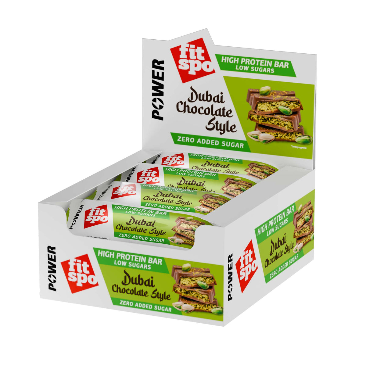 Cutie 12 Batoane Proteice FitSpo Power Protein Bar 50g - Diverse arome