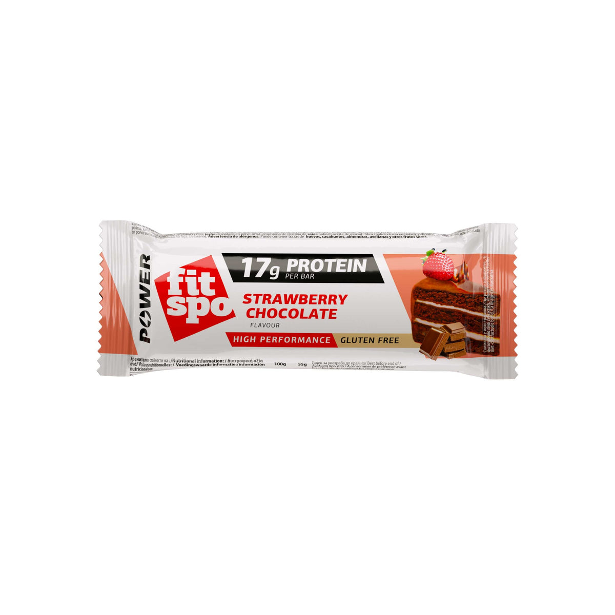 Cutie 12 Batoane Proteice FitSpo Power Protein Bar 55g - Diverse arome