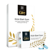 Gumă Energizantă Healthspan Elite Kick-Start Caffeine Gum 40 buc