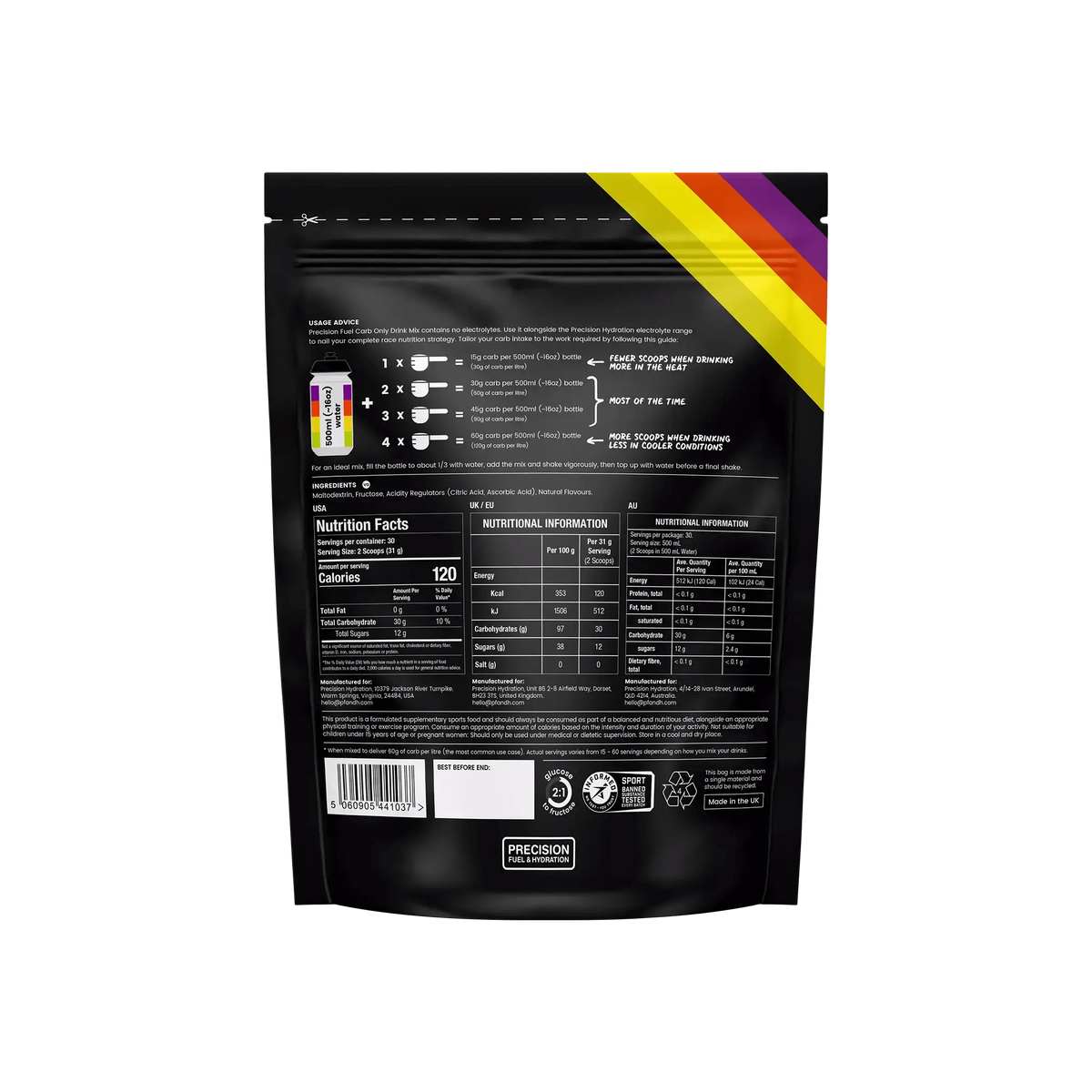 Băutură Energizantă Precision Fuel Carb Only Drink Mix 930g