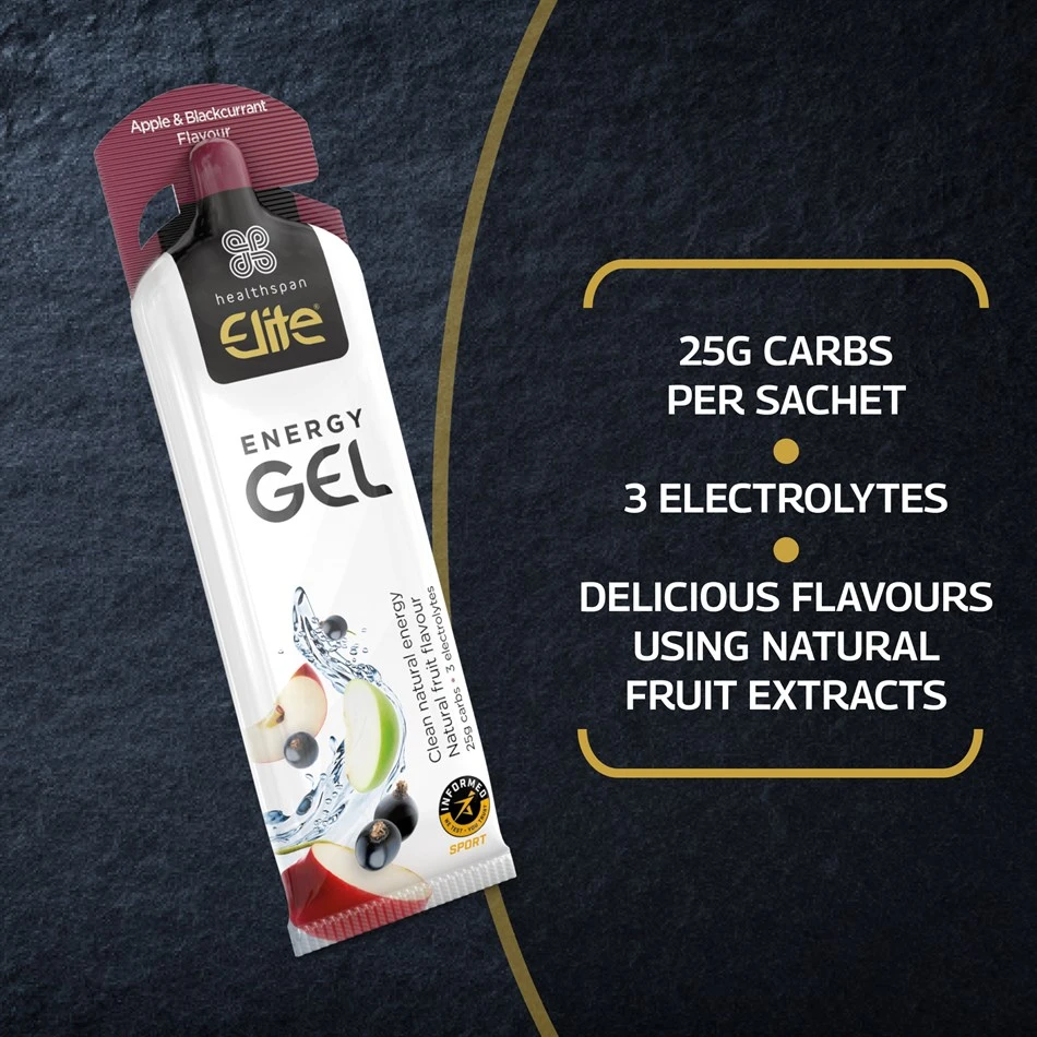 Gel Energizant Healthspan Elite Energy Gel 60g - Diverse arome
