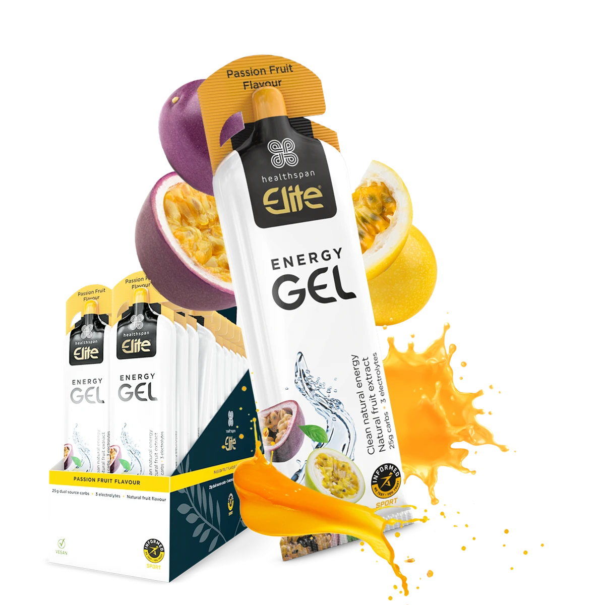 Gel Energizant Healthspan Elite Energy Gel 60g - Diverse arome
