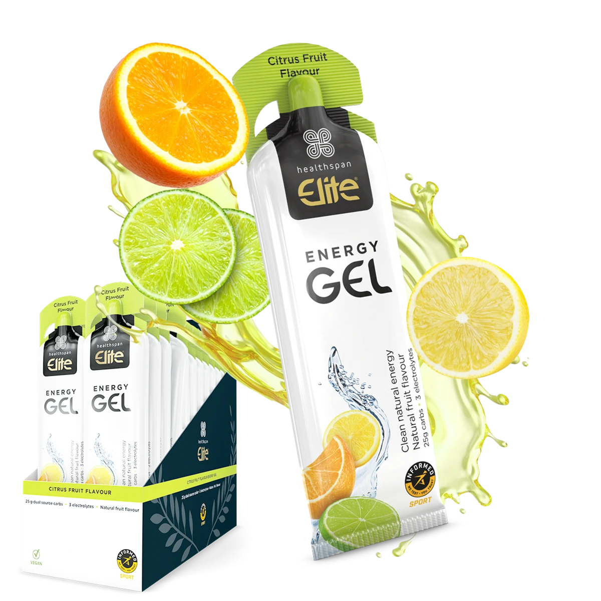 Gel Energizant Healthspan Elite Energy Gel 60g - Diverse arome