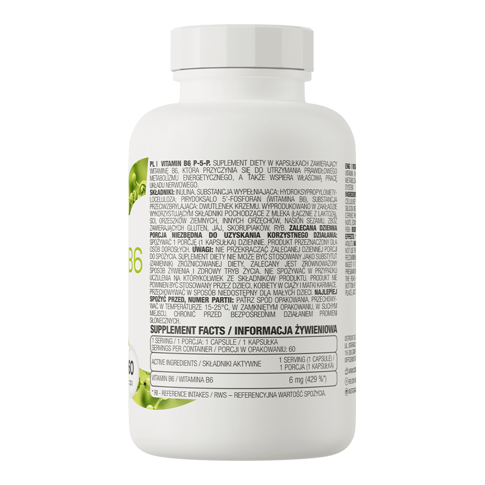 OstroVit Vitamina B6 P-5-P 60 capsule
