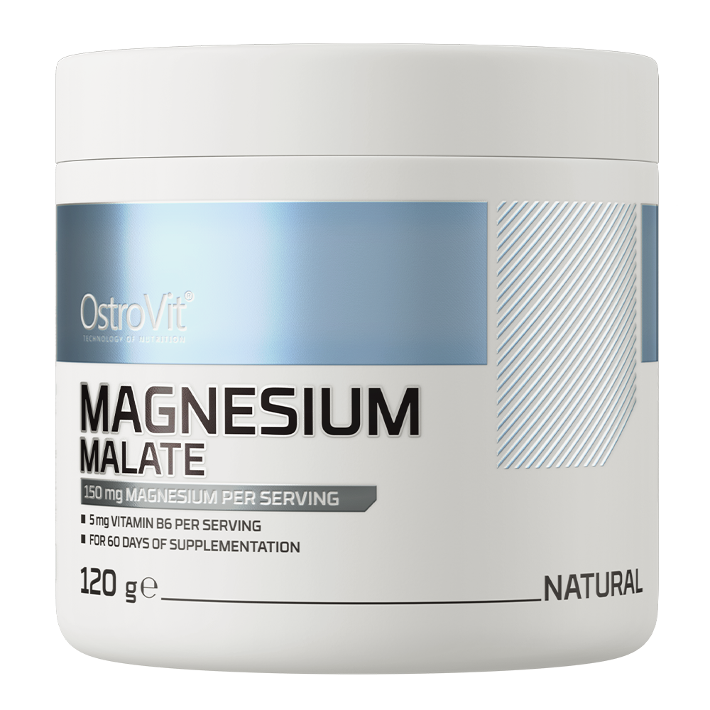 Malat de Magneziu OstroVit Magnesium Malate 120g - diverse arome
