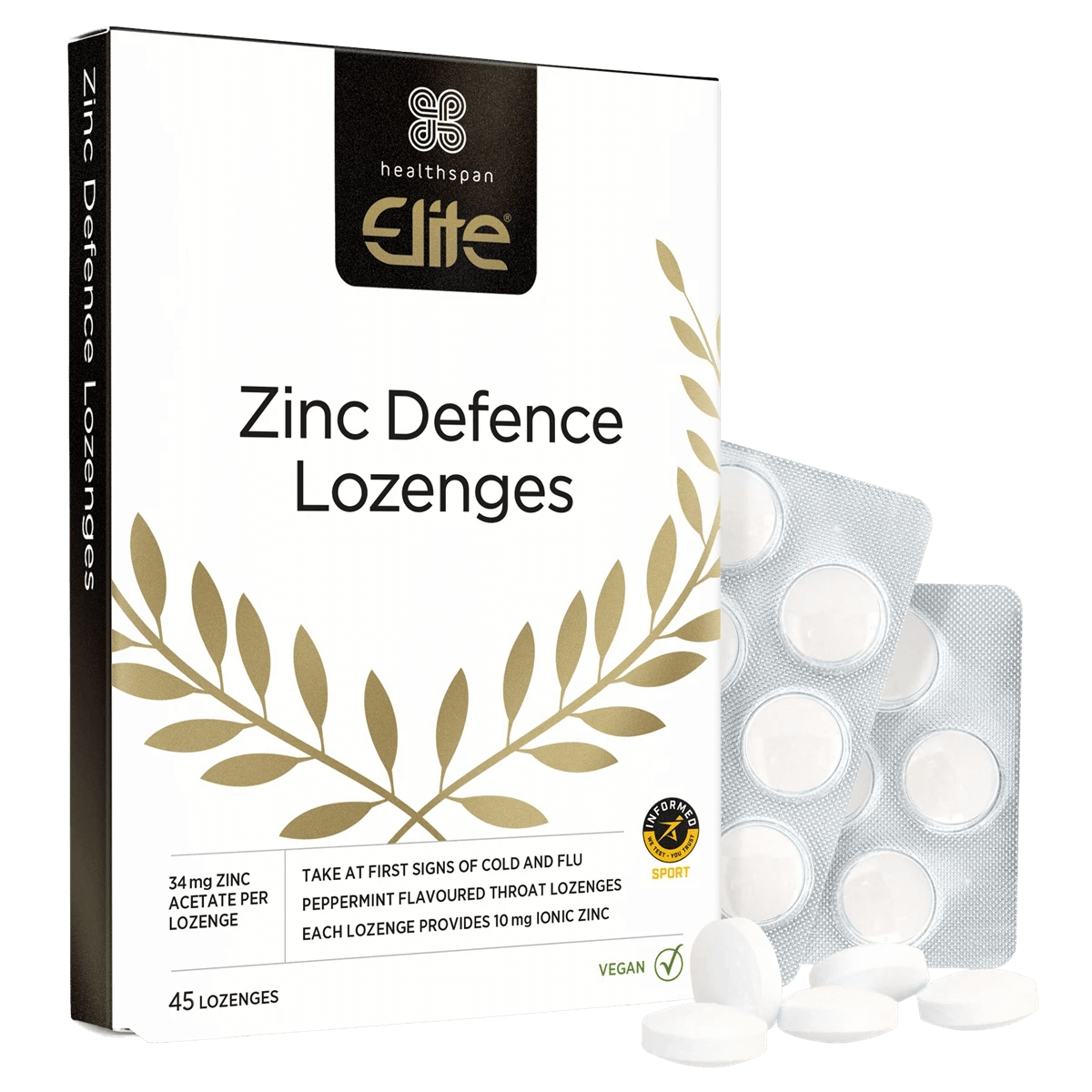 Zinc Healthspan Elite Zinc Defence Lozenges 45 buc
