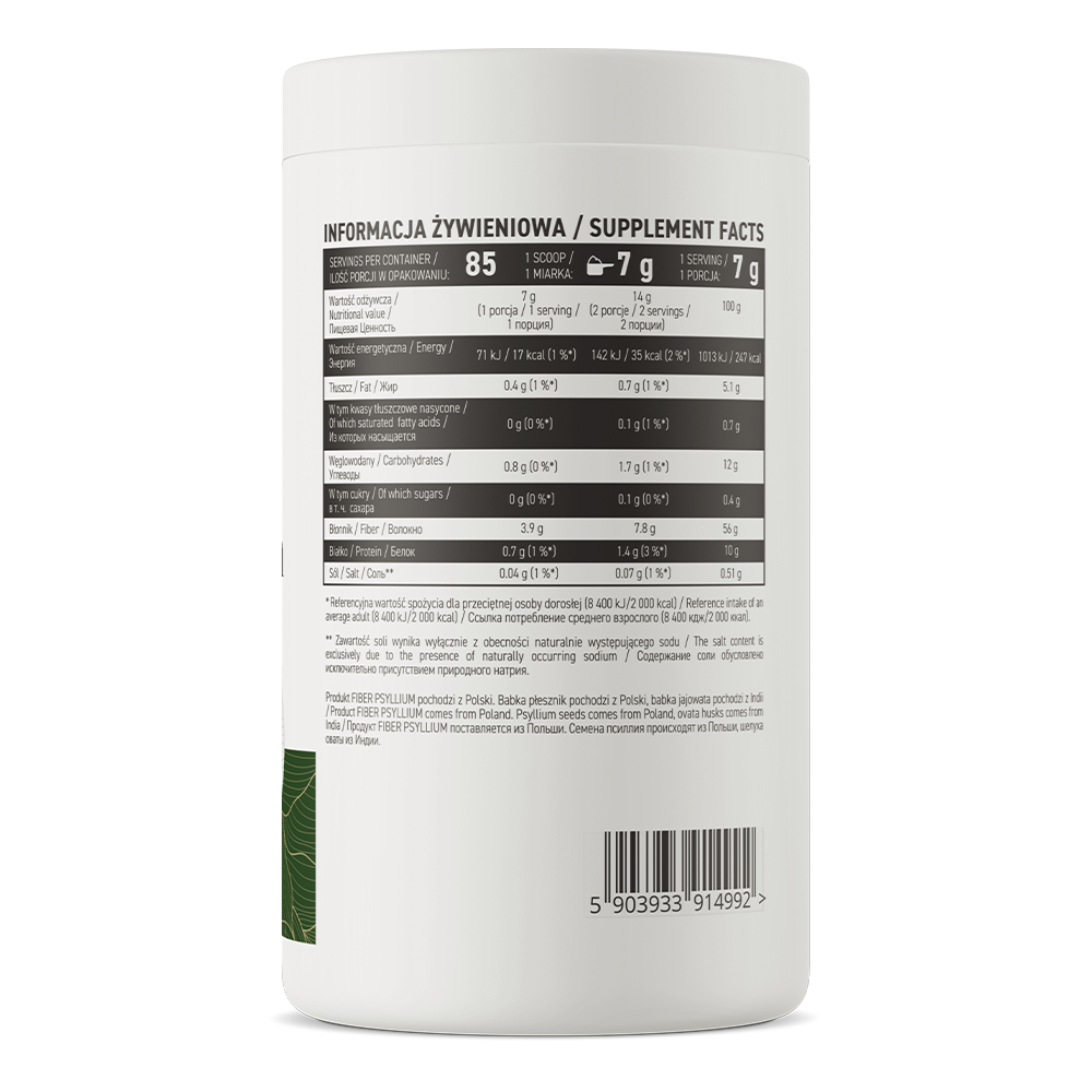 Fibre Alimentare Psyllium OstroVit Fiber Psyllium VEGE 600g