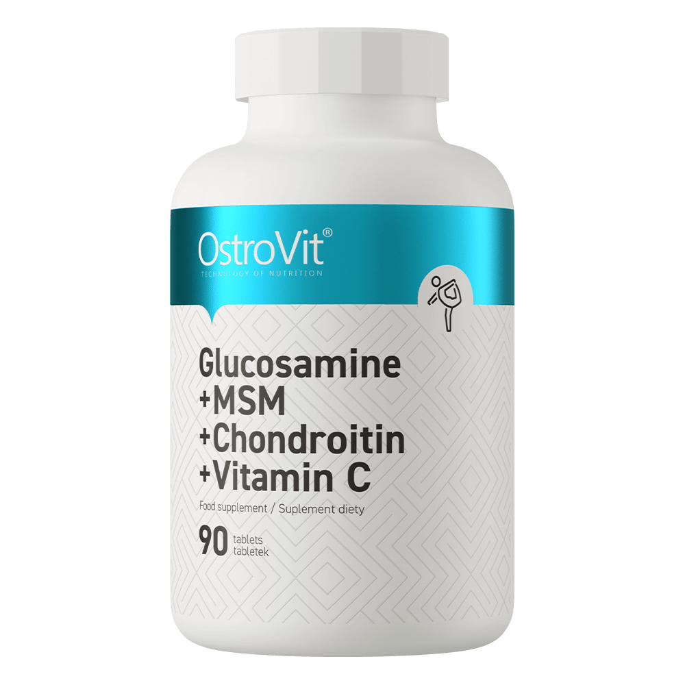 OstroVit Glucozamină + MSM + Condroitină + Vitamina C 90 tablete