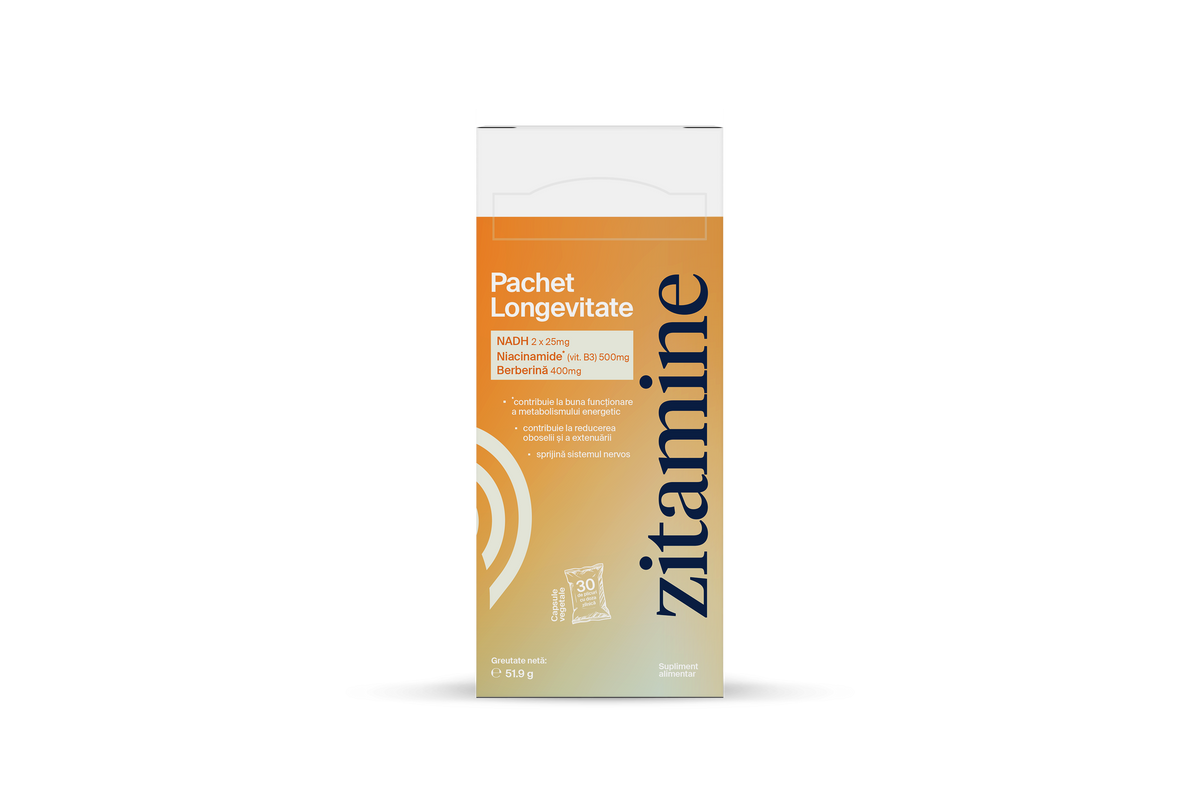 Zitamine Longevity Pack 30 plicuri x 4 capsule
