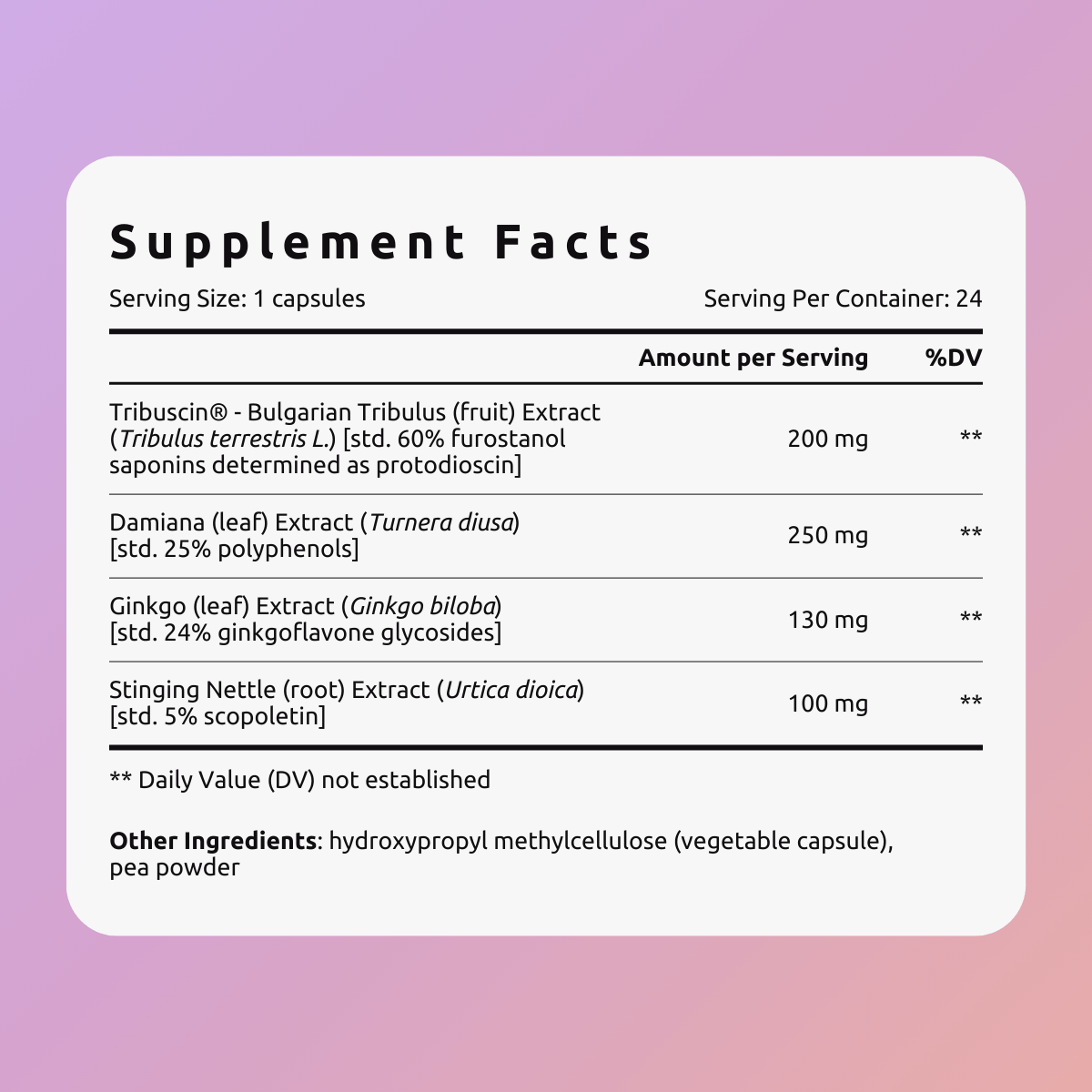 VemoHerb Men's Formula, supliment alimentar, 24 capsule