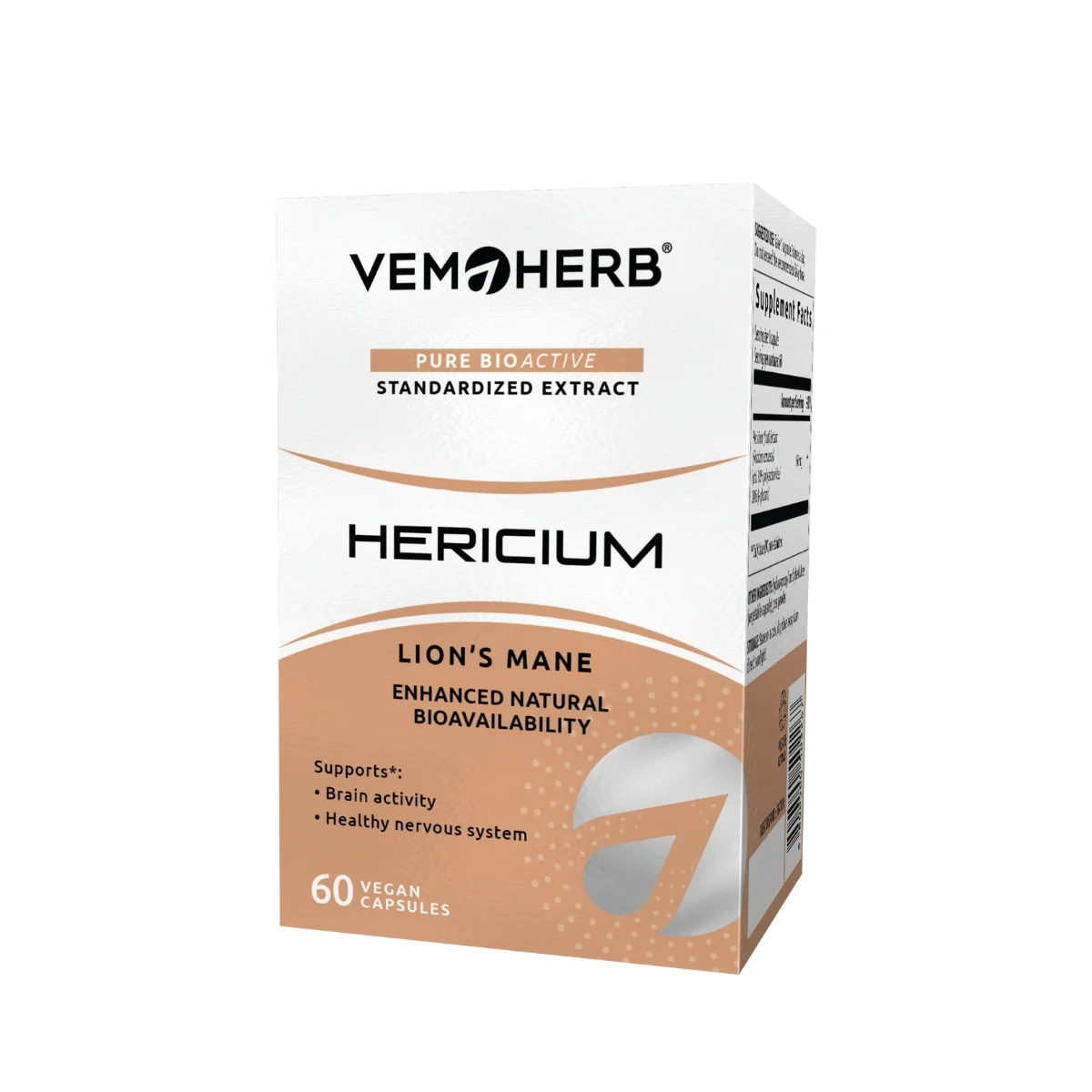 Extract de Lions Mane VemoHerb Hericium 60 capsule