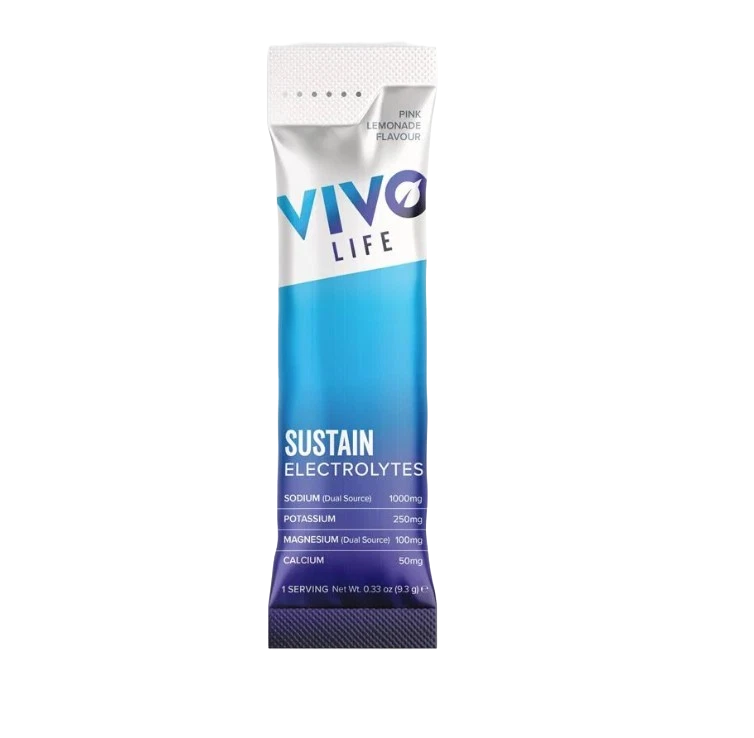 Vivo Sustain Electrolytes - cutie 15 plicuri de hidratare cu electroliti 15 X 9.3g