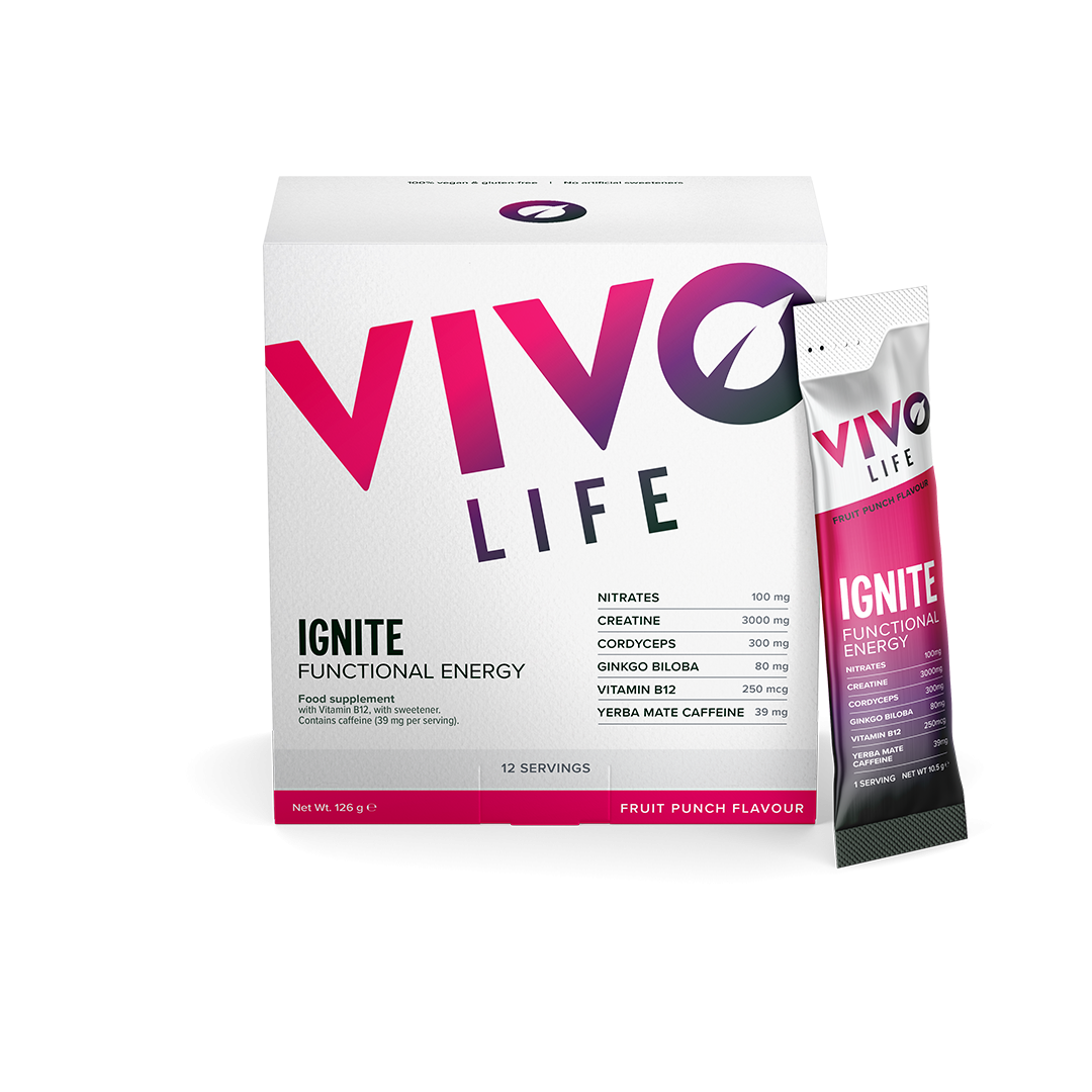 Vivo Ignite - Cutie 12 plicuri Pre-Workout, 12 x 10.5 g