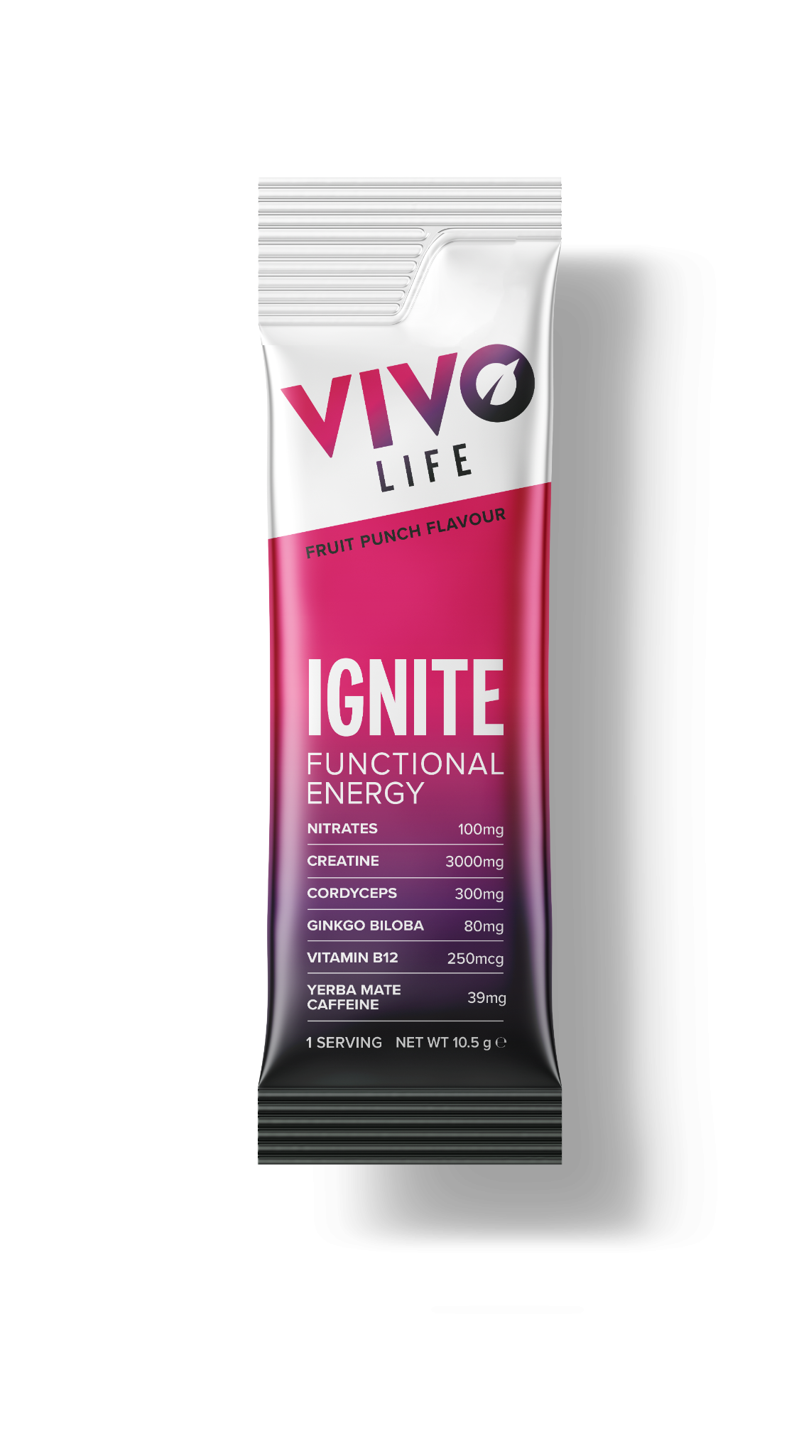 Vivo Ignite - Cutie 12 plicuri Pre-Workout, 12 x 10.5 g