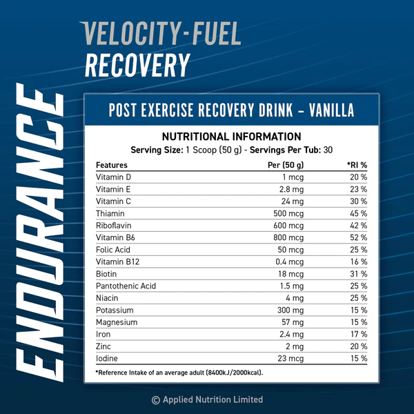 Applied Nutrition Velocity-Fuel Recovery Drink Mix 1.5kg