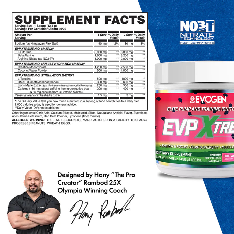 Pre-Workout Evogen EVP Xtreme N.O.