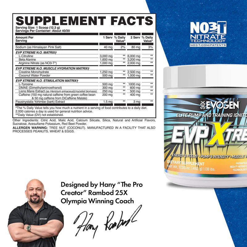 Pre-Workout Evogen EVP Xtreme N.O.