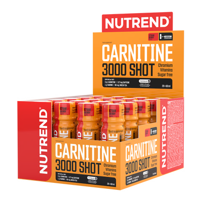 Cutie 20 Shoturi Nutrend L-Carnitină 3000mg 60ml