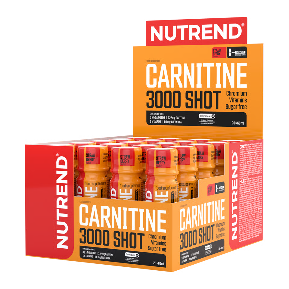 Cutie 20 Shoturi Nutrend L-Carnitină 3000mg 60ml