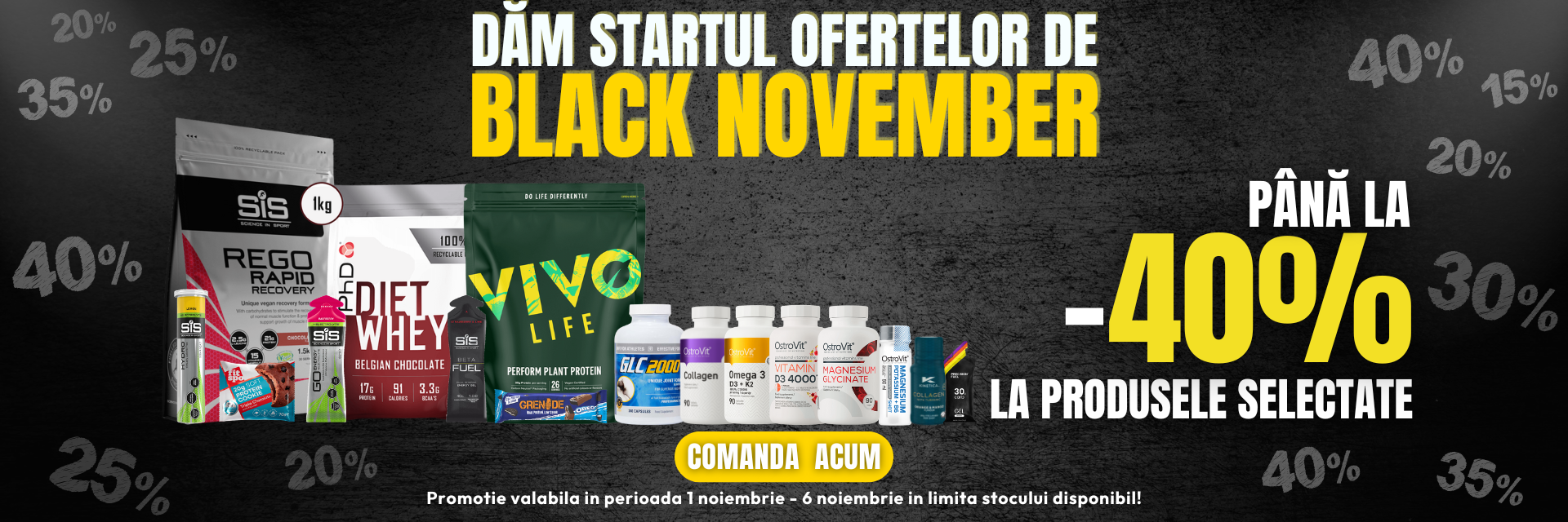 Black November 2025 - Pana la 40% Reducere