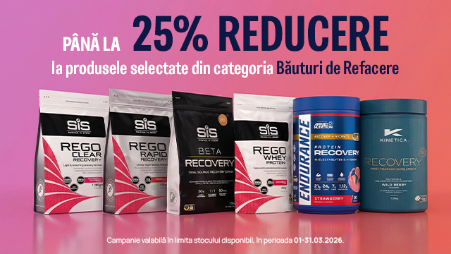 Martie - Pana la 25% Reducere Bauturi de Refacere