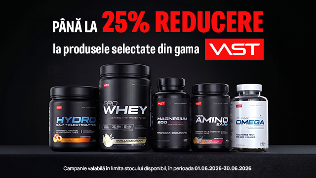 Iunie - Pana la 25% Reducere la produsele selectate din gama Vast